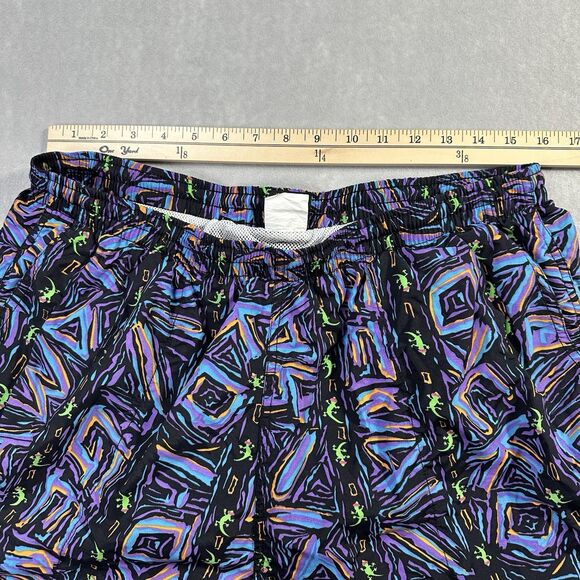 Gecko Hawaii Men’s XXL Swim Trunks Vintage 90s Mesh Liner All Over Print - Picture 13 of 13